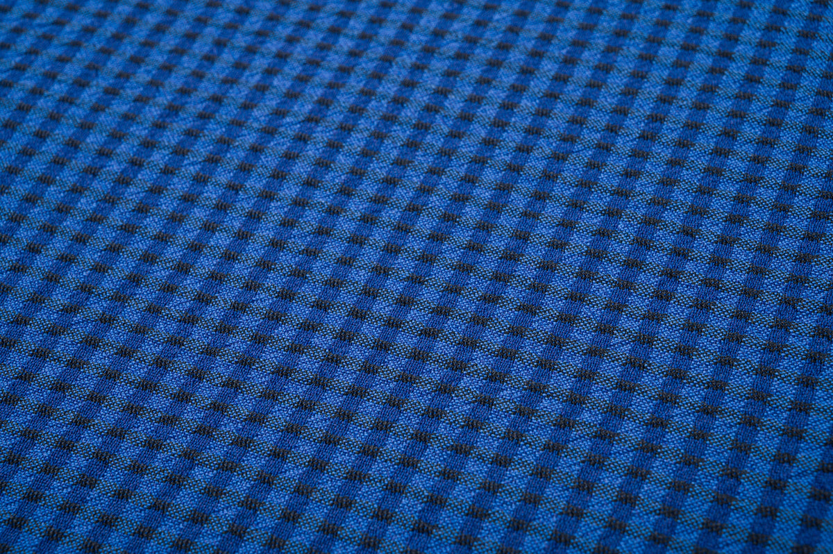 Vintage Seersucker Wool Fabric