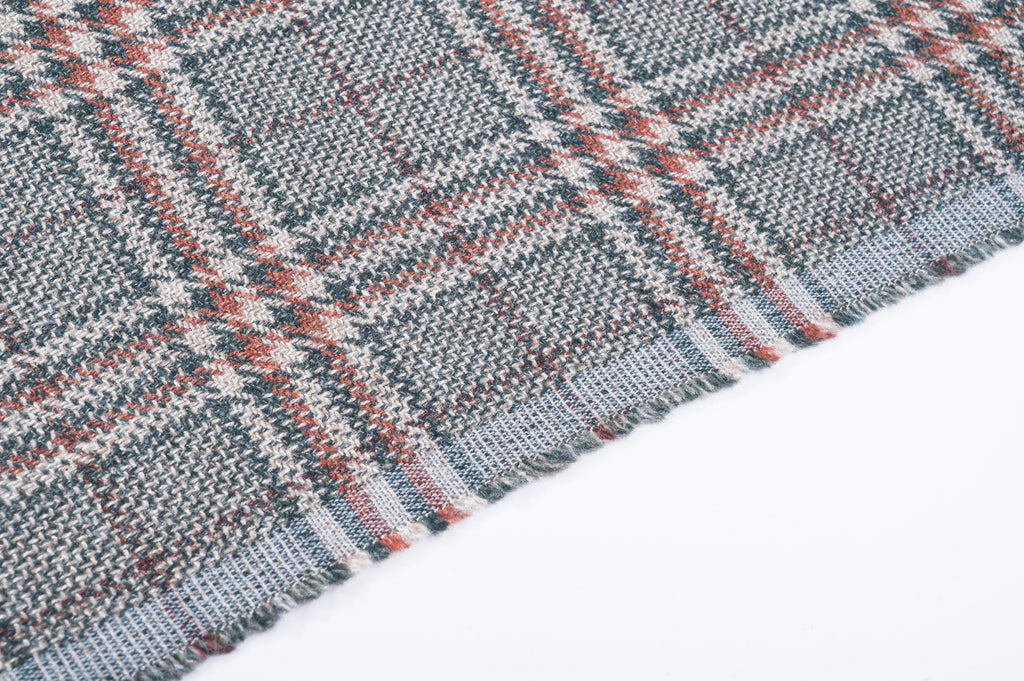 Vintage Jacketing Fabric Wool Silk Linen
