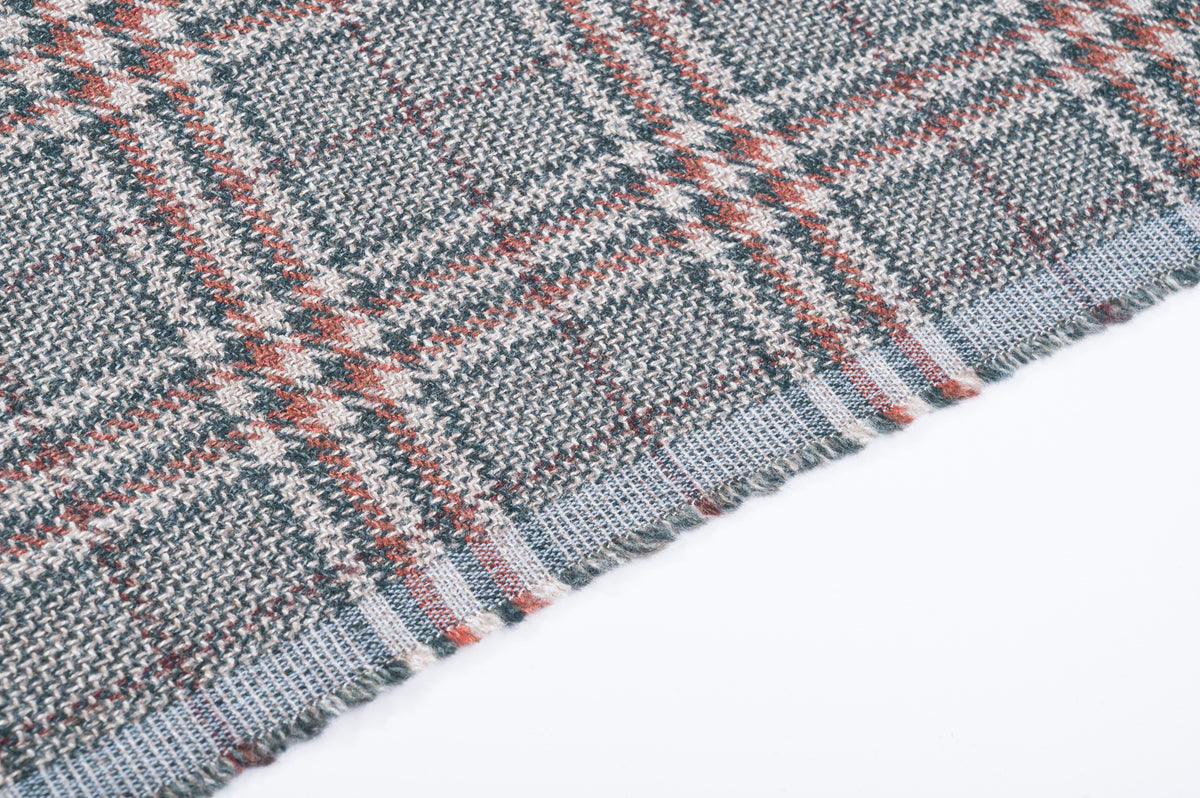 Vintage Jacketing Fabric Wool Silk Linen