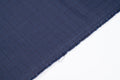 Vintage 100% Wool - 230g - Intense Blue Micro-Check Suiting - Summer Weight
