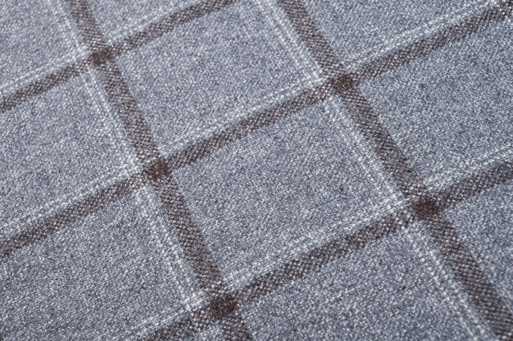 Vintage Windowpane Wool Jacket