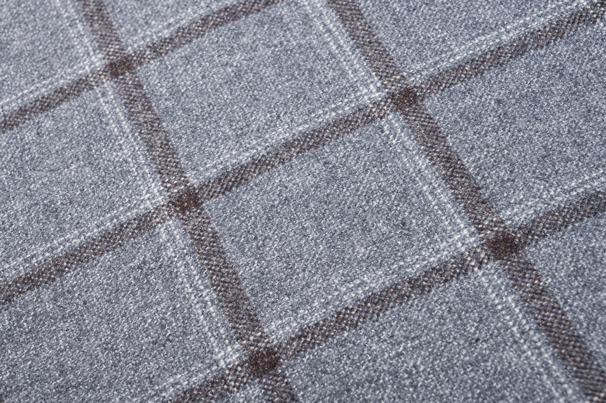 Vintage Windowpane Wool Jacket
