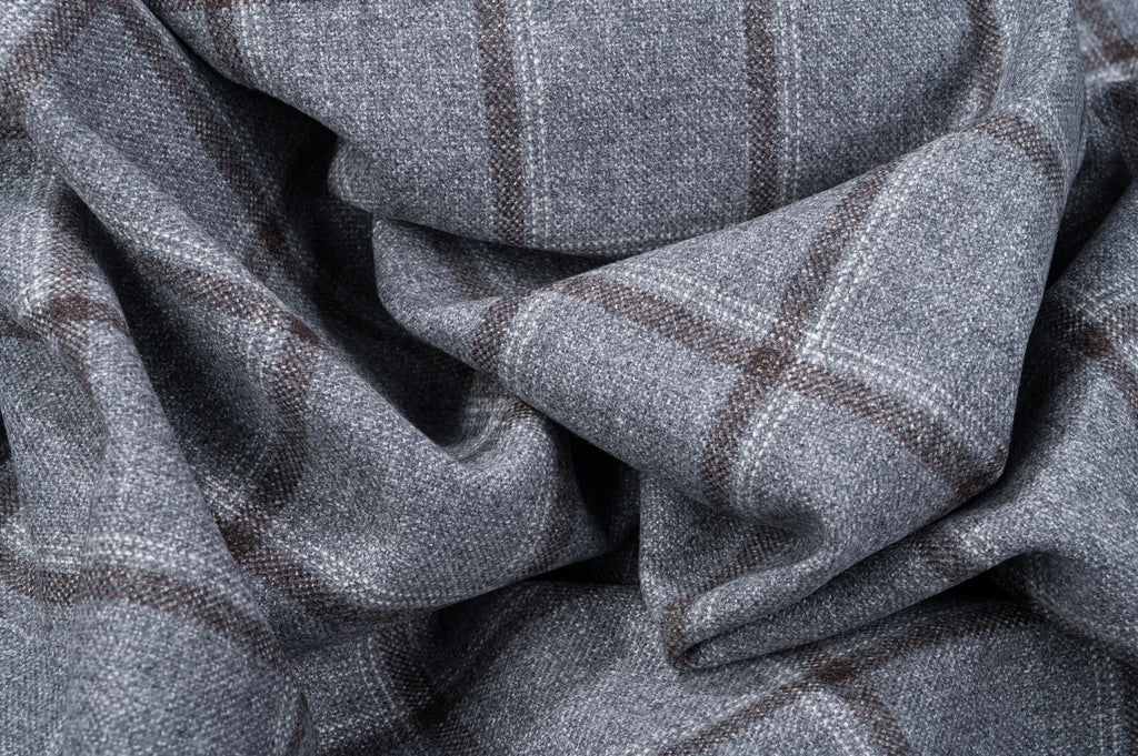 Vintage Windowpane Wool Jacket