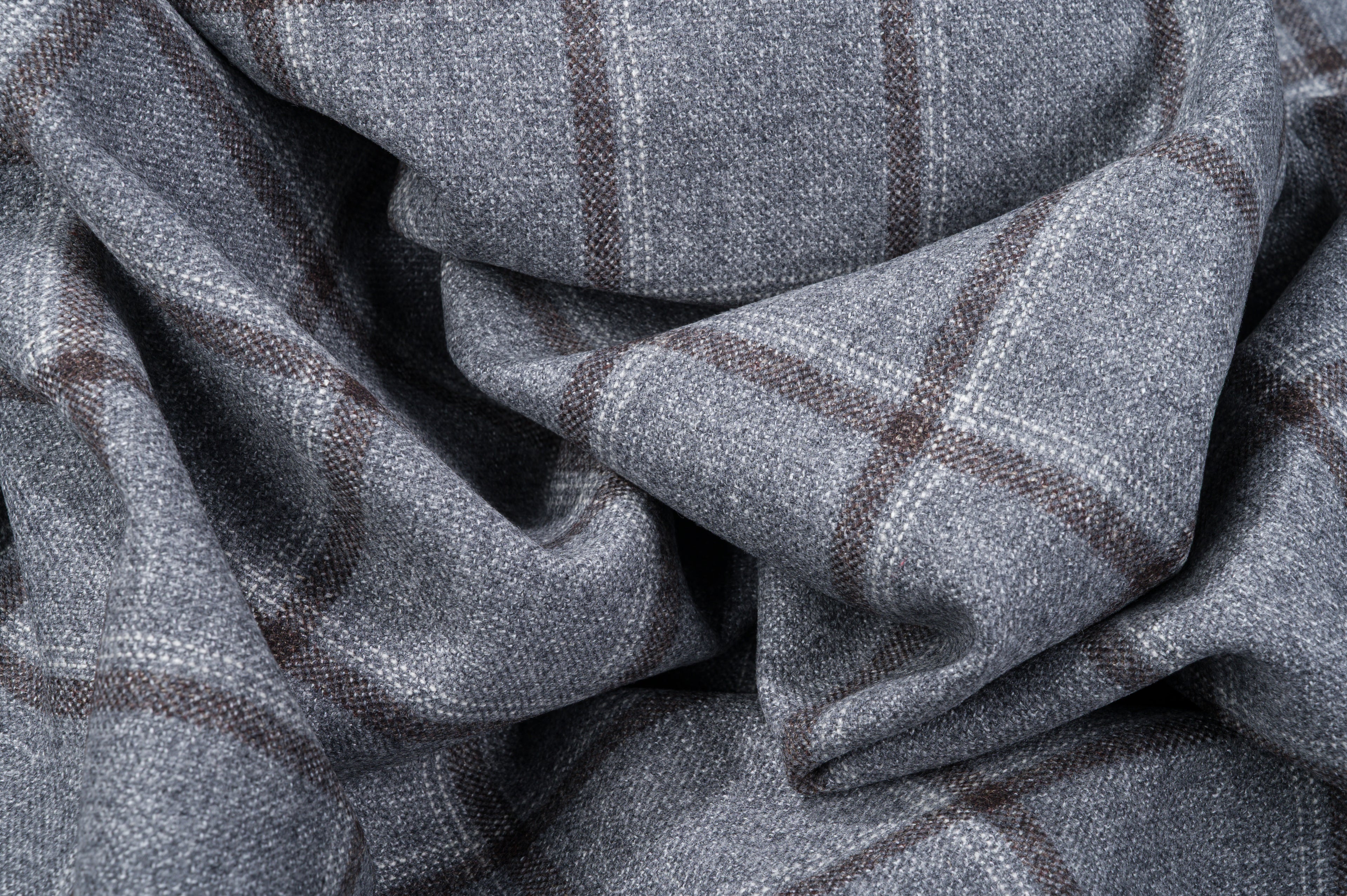 Vintage Windowpane Wool Jacket