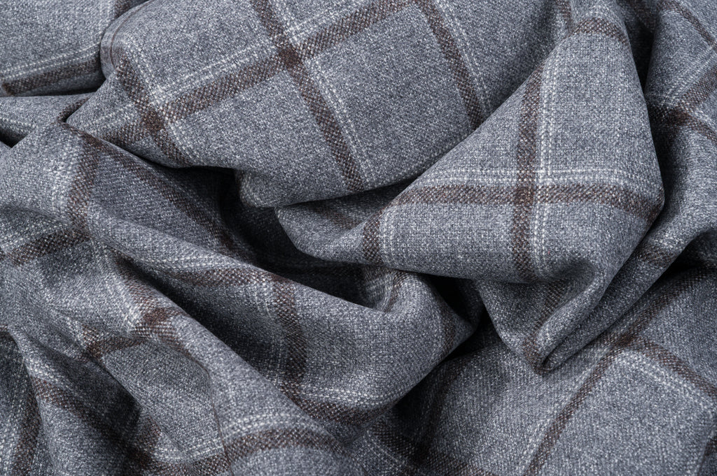 Vintage Windowpane Wool Jacket
