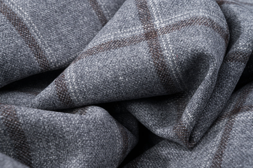 Vintage Windowpane Wool Jacket