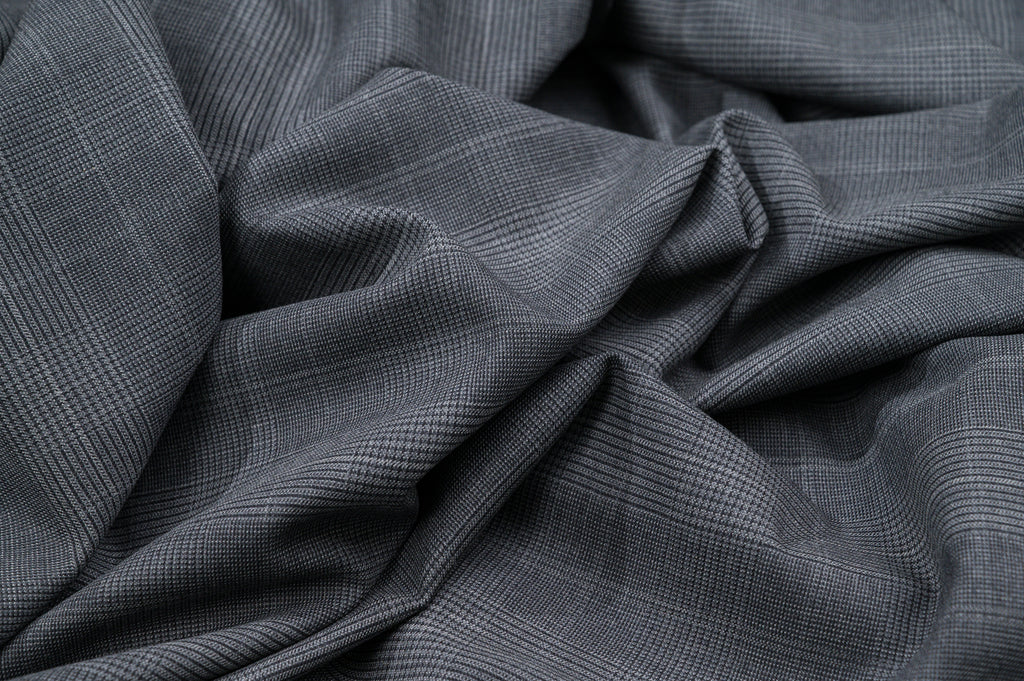 Vintage Prince of Wales Wool  2.8m  100% Virgin Wool  240g  Dark Grey