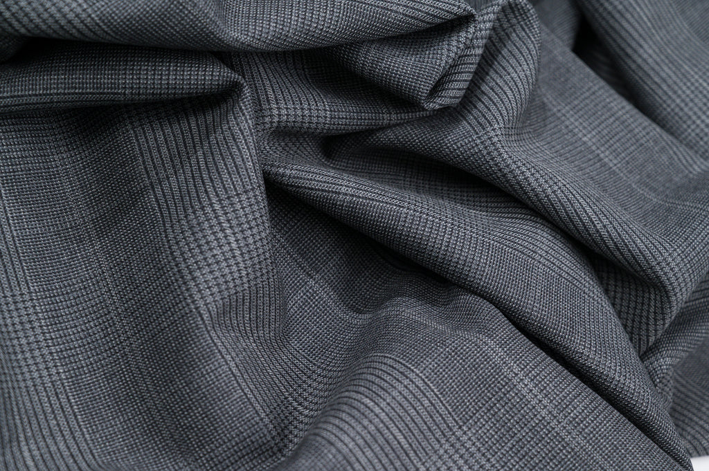 Vintage Prince of Wales Wool  2.8m  100% Virgin Wool  240g  Dark Grey