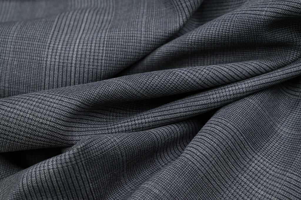Vintage Prince of Wales Wool  2.8m  100% Virgin Wool  240g  Dark Grey