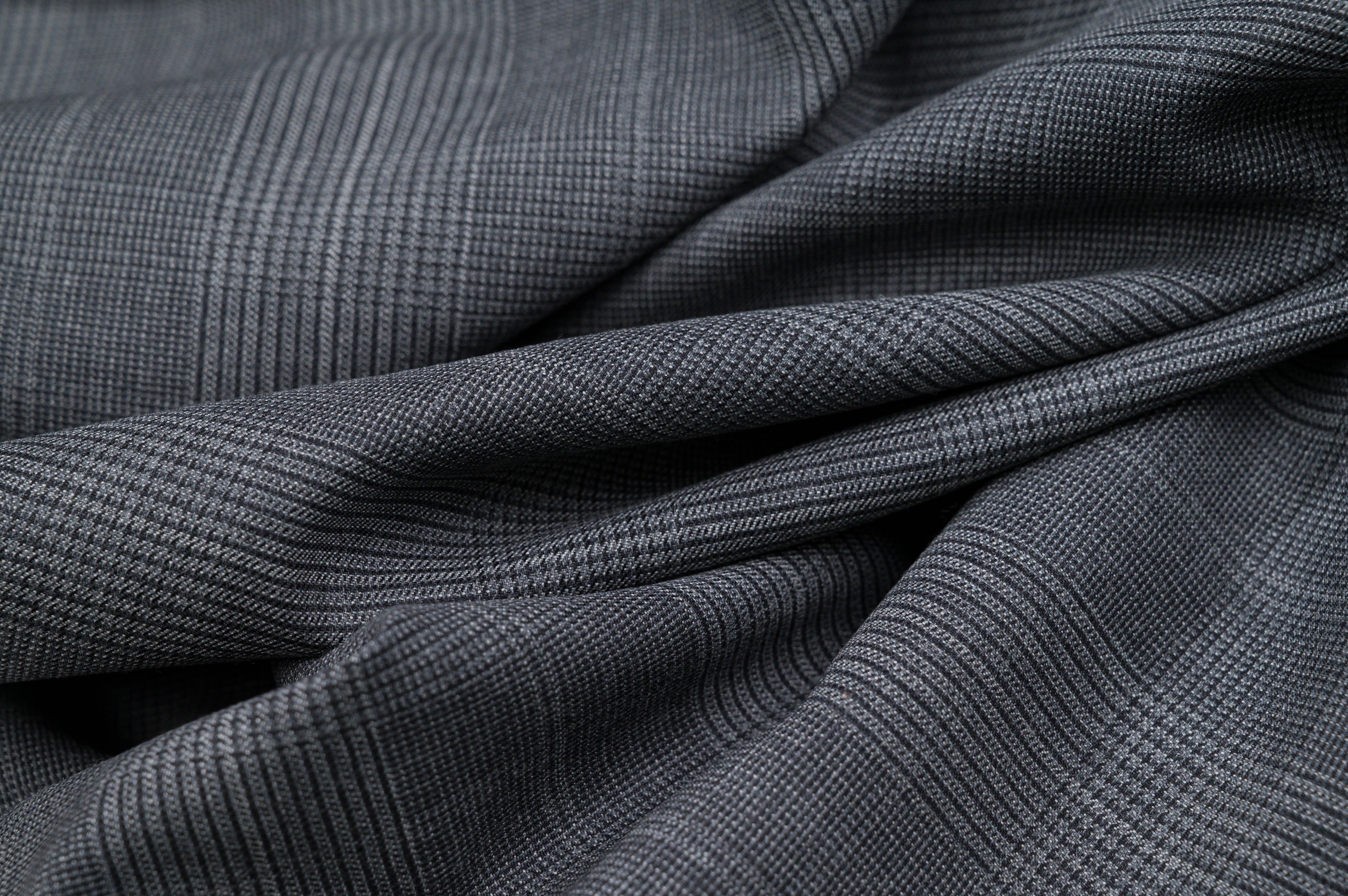 Vintage Prince of Wales Wool  2.8m  100% Virgin Wool  240g  Dark Grey