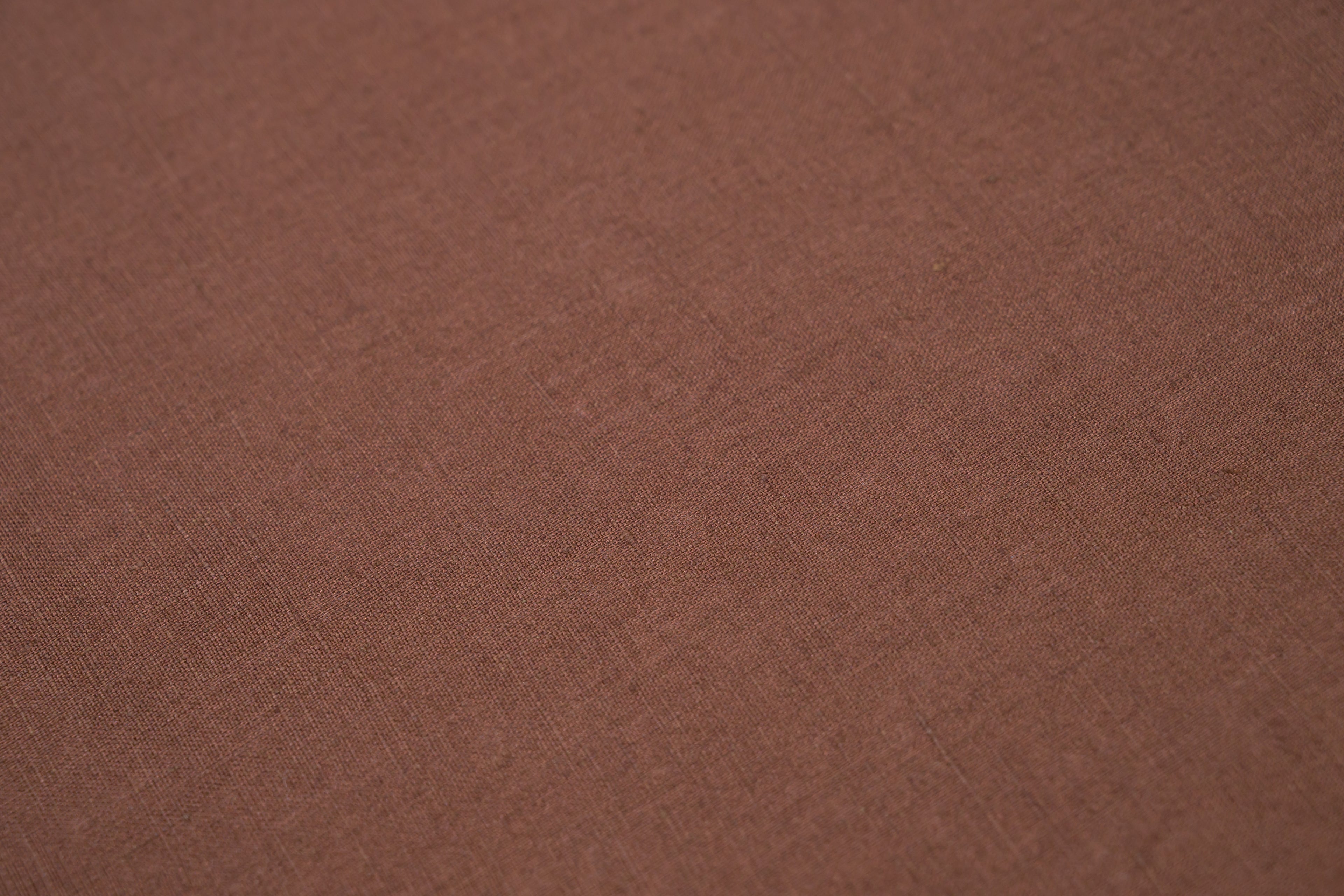 Ermenegildo Zegna Linen Cotton Fabric Brown 180g Luxury Italian Summer Cloth