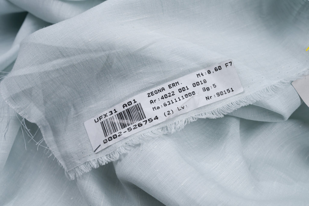 Ermenegildo Zegna Linen Cotton Fabric 4 m Luxury Summer Tailoring Cloth