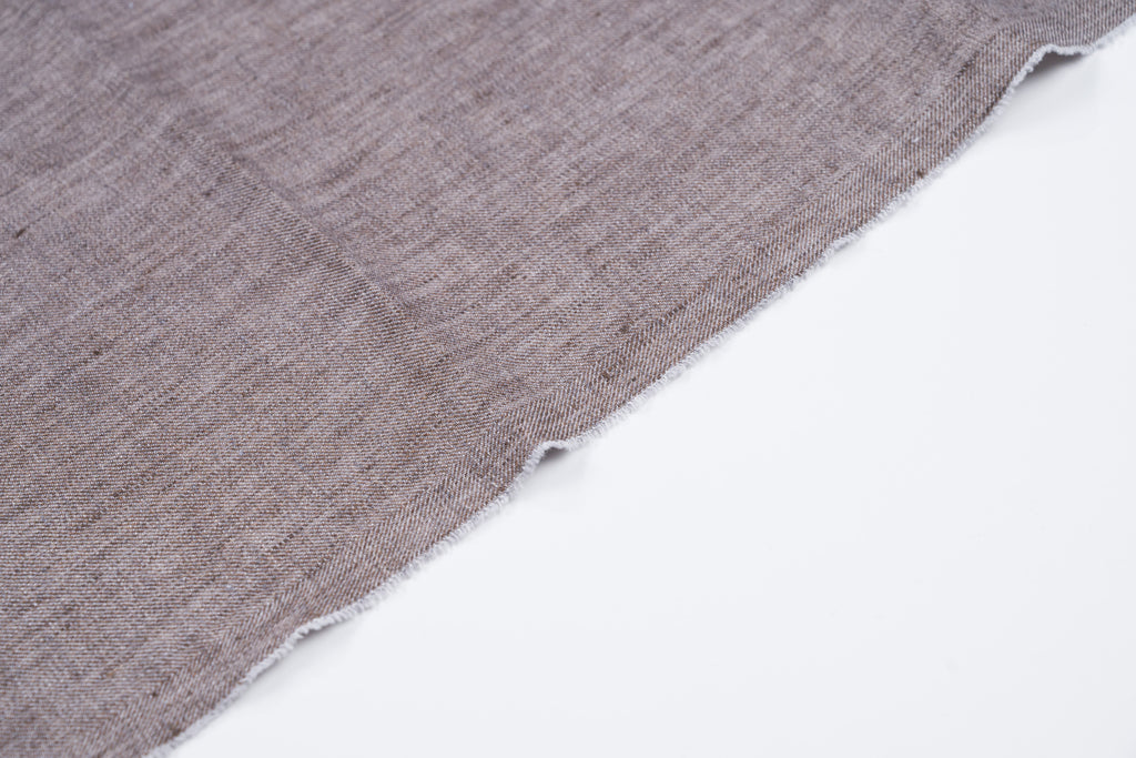 Ermenegildo Zegna Linen Cotton Fabric Taupe Beige Luxury Italian Suiting