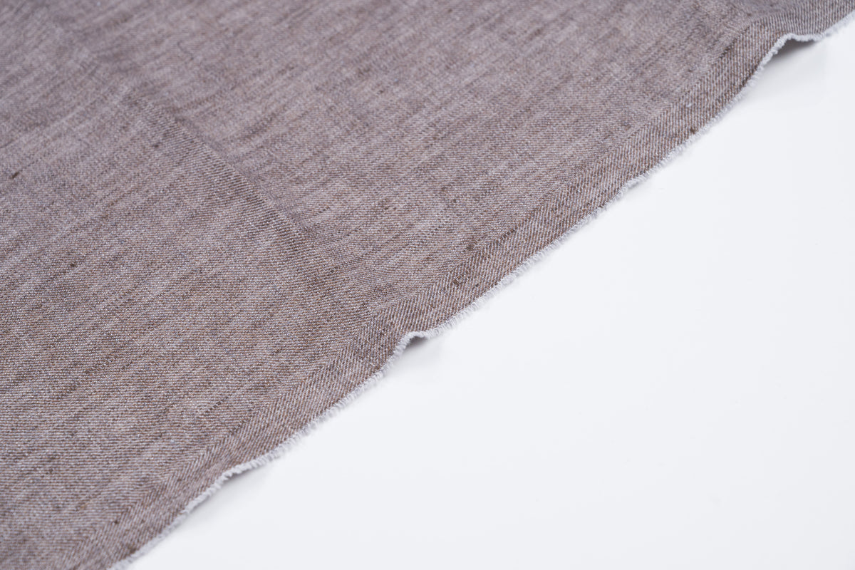 Ermenegildo Zegna Linen Cotton Fabric Taupe Beige Luxury Italian Suiting