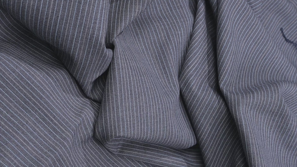 Vintage Fine Worsted Made in England - 2.8m - 240g - 100% Wool - Grey