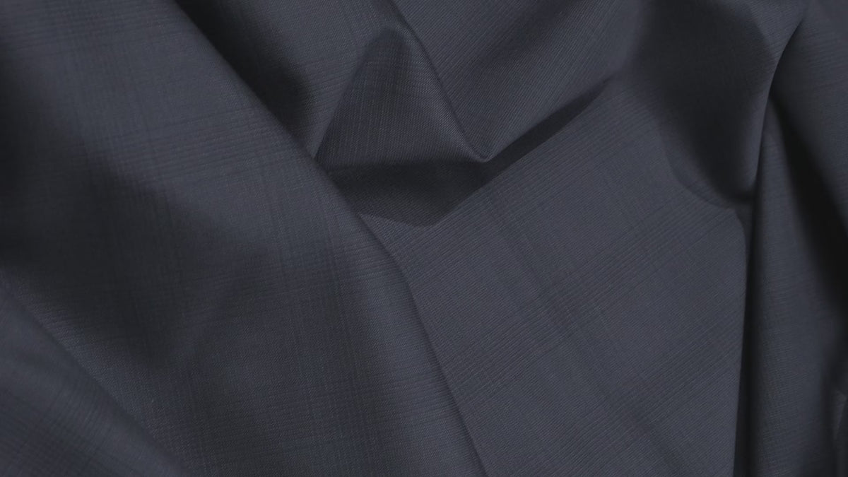 Premium Vintage Black Wool Fabric - 2.8m - 100% Virgin Wool - 240g