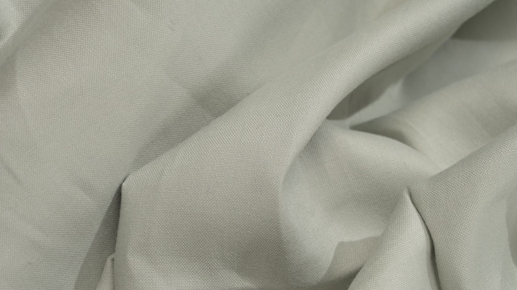 Luxury 100% Cotton Trouser Fabric Light Grey Sage 280g 3.2m For Bespoke Chinos