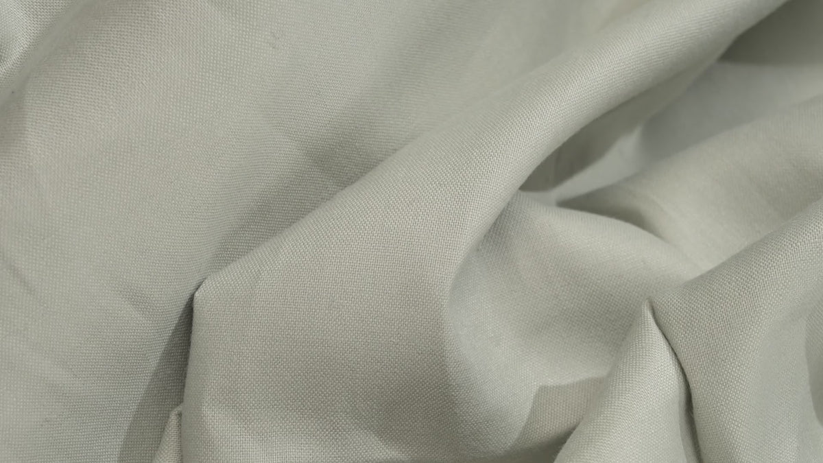 Luxury 100% Cotton Trouser Fabric Light Grey Sage 280g 3.2m For Bespoke Chinos