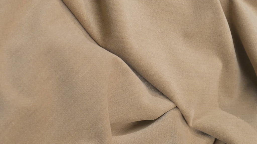 Vintage Cotton Velvet Fabric  3m  100% Cotton  Sand  230g