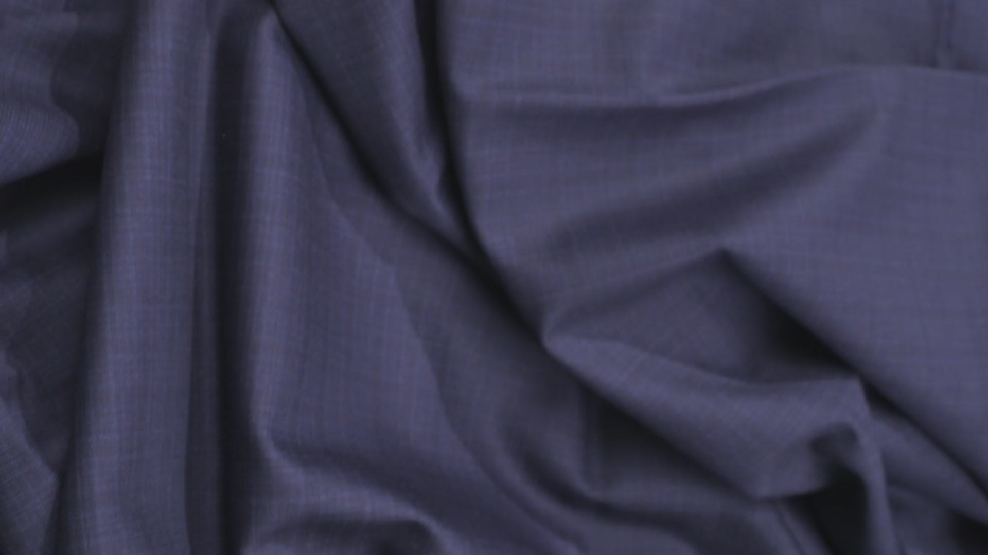 Vintage 100% Wool - 230g - Intense Blue Micro-Check Suiting - Summer Weight
