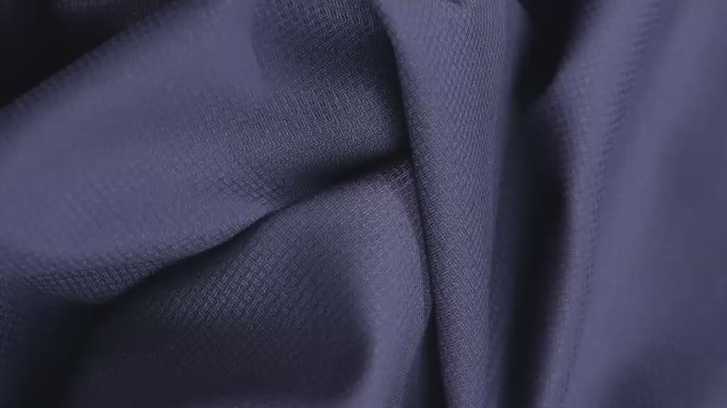 Fratelli Tallia di Delfino Blue Summer Jacket Fabric Birdseye Wool 1.8m 220gr